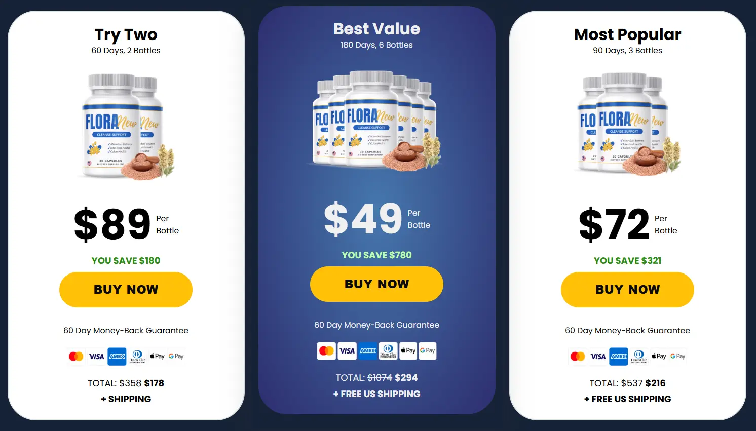 FloraNew Pricing Screenshot